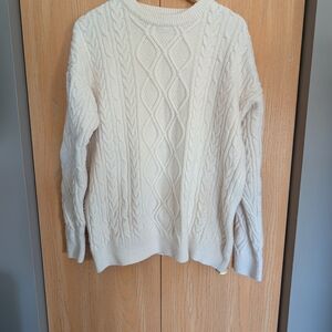 Aelfric Eden Cream Cable Knit Sweater